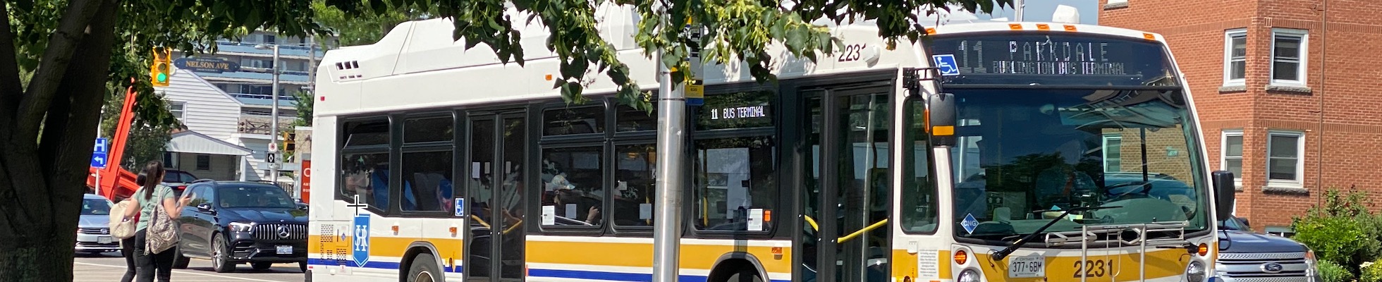 Bus stop near Spencer Smith Park